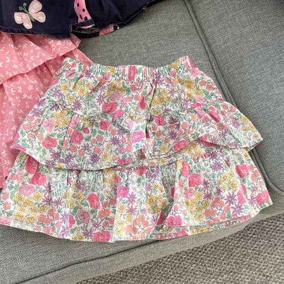 Bundle of skirts- Floral & Denim Kids Skorts - Picture 3 of 12